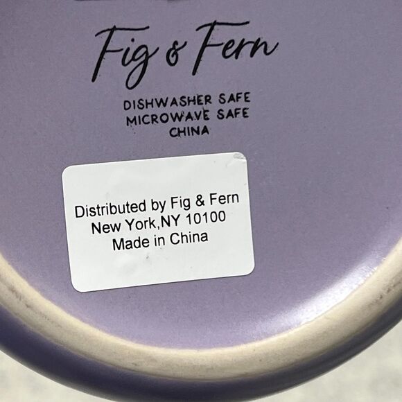 Fig and Fern Boho HAMSA HAND Evil Eye Ceramic Coffee Mug Purple - Picture 8 of 13